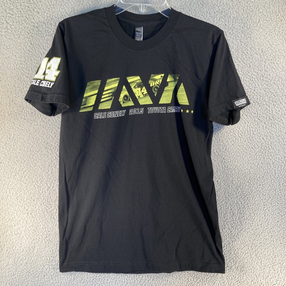 Oscar Mike Cale Conely Racing T-Shirt Mens M Black 2015 Toyota Camry #14 Tee